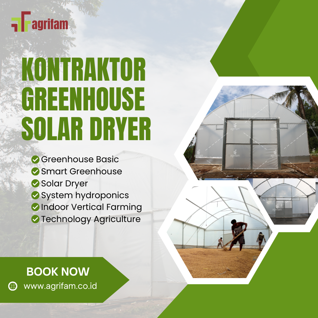 Kontraktor Greenhouse Solar Dryer